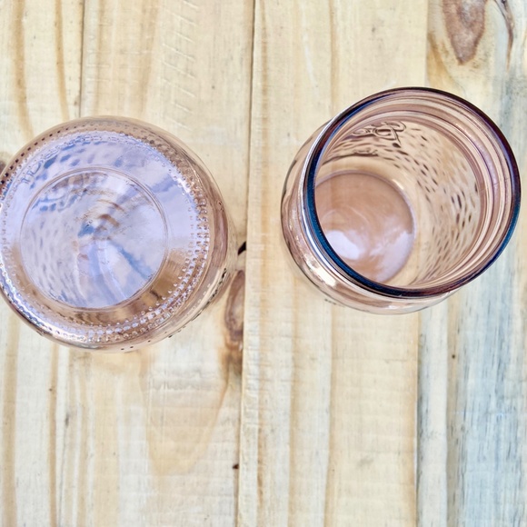 PINK vintage style Ball Mason jar, Pint Size - NEW!  Rose depression glass - Picture 9 of 11